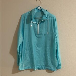 Callaway Womens Golf Half Zip Lightweight Windbreaker Jacket Blue